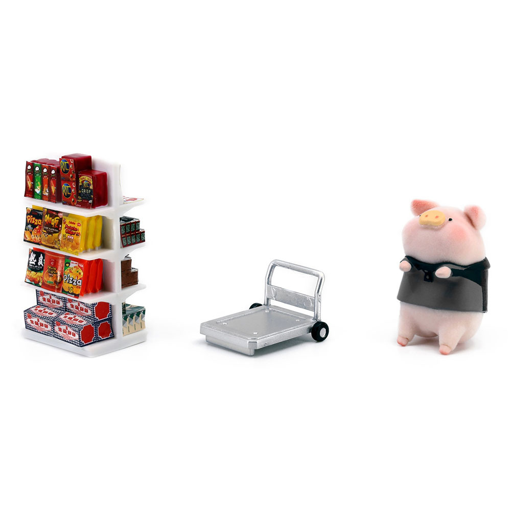 《 Lulu豬 X 7-11 》2D 迷你精品貨架x送貨LuLu