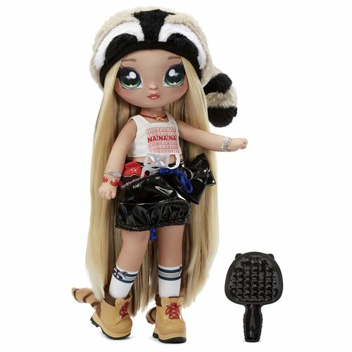 《 MGA Entertainment 》Na!Na!Na!砰砰驚喜11吋娃娃 - Gretchen Stripes(浣熊)