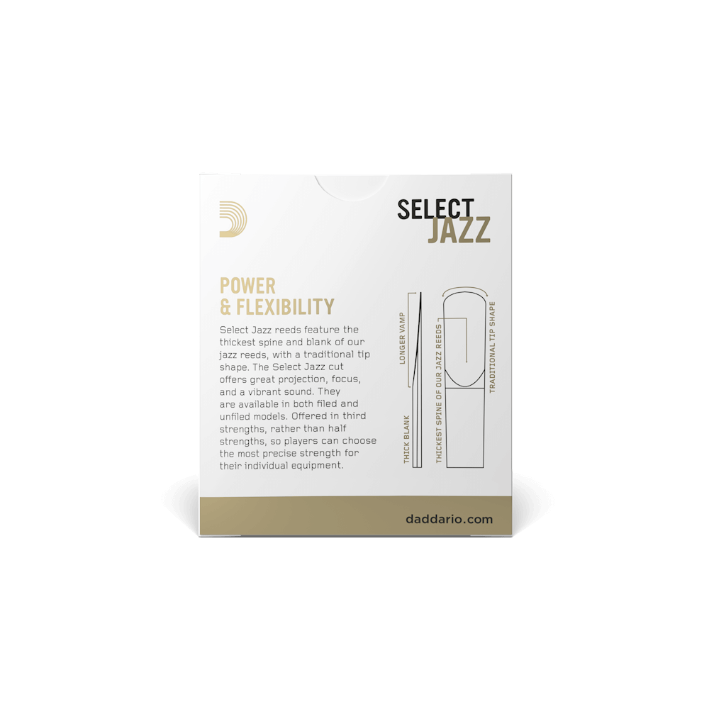 D'Addario Jazz FILED系列 10片裝 法式切法 中音 Alto saxophone 薩克斯風竹片 2~4號 SOFT/ MEDIUM/HARD 第 3 張圖片｜三峽銅管 / 管樂