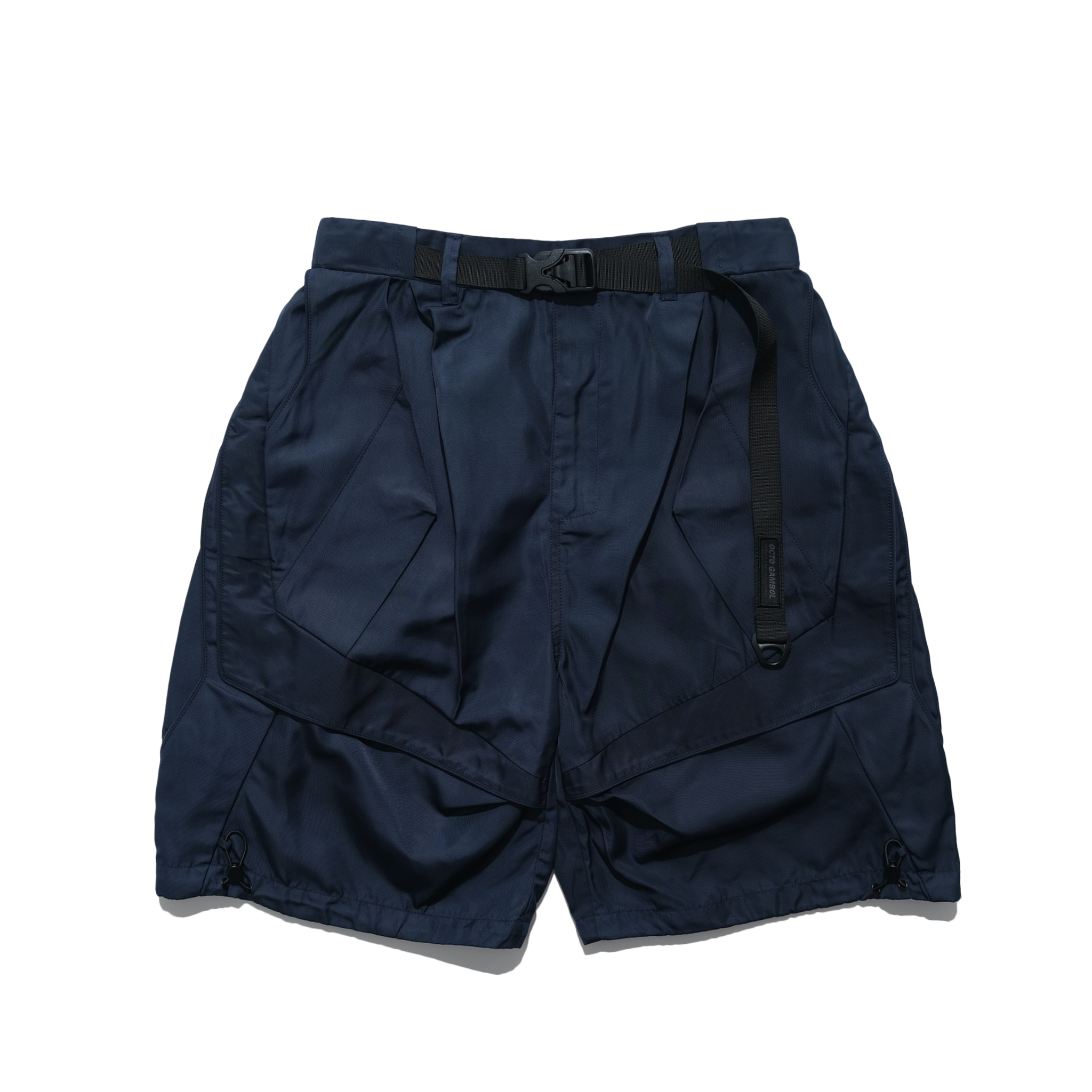 OCTO GAMBOL SS22 / 14 S-065 L-shape Layered Shorts (Nav