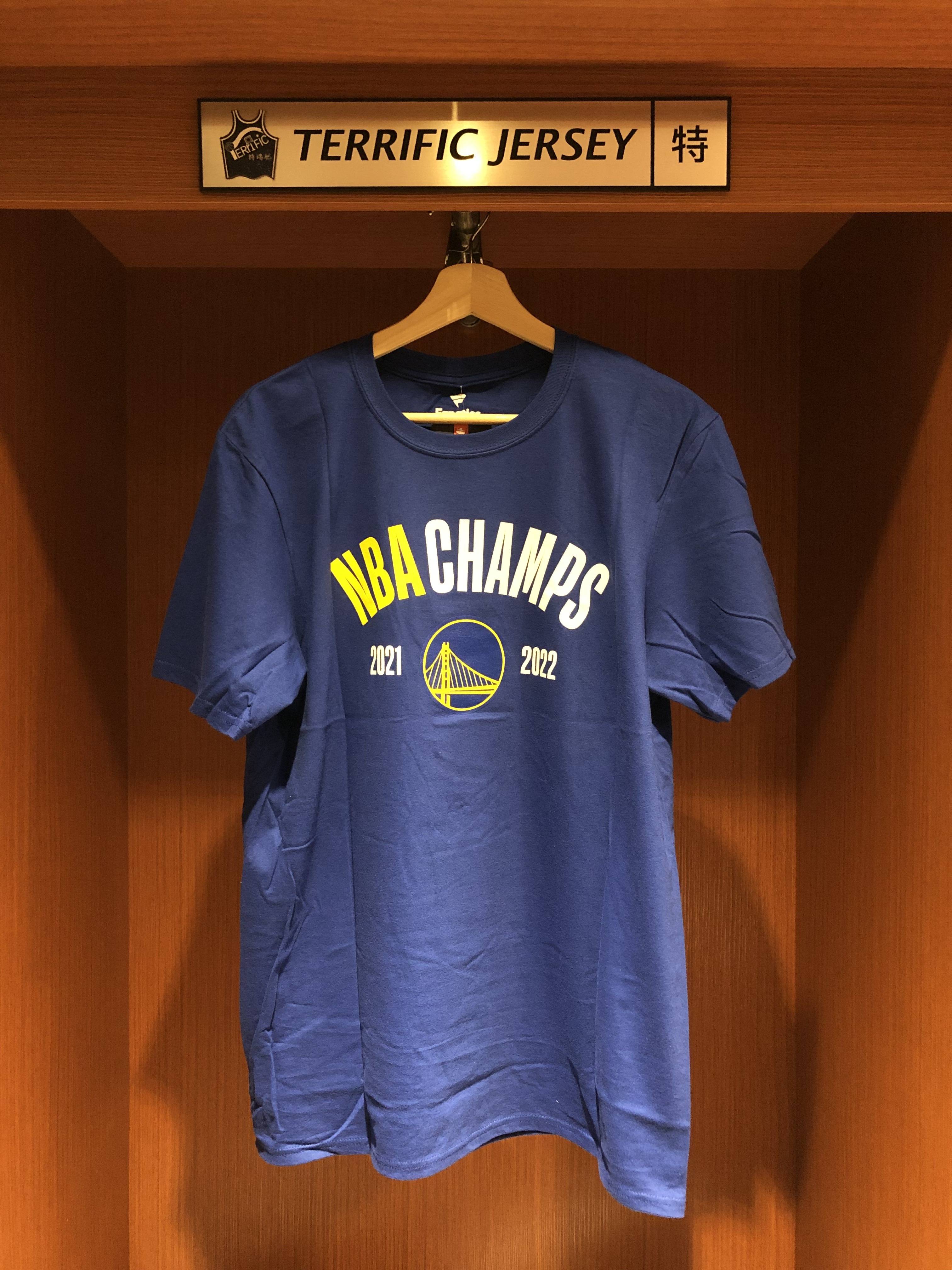 NBA短袖 Golden State Warriors 金州勇士 2022冠軍 球隊名單藍 Fanatics Tee 全新