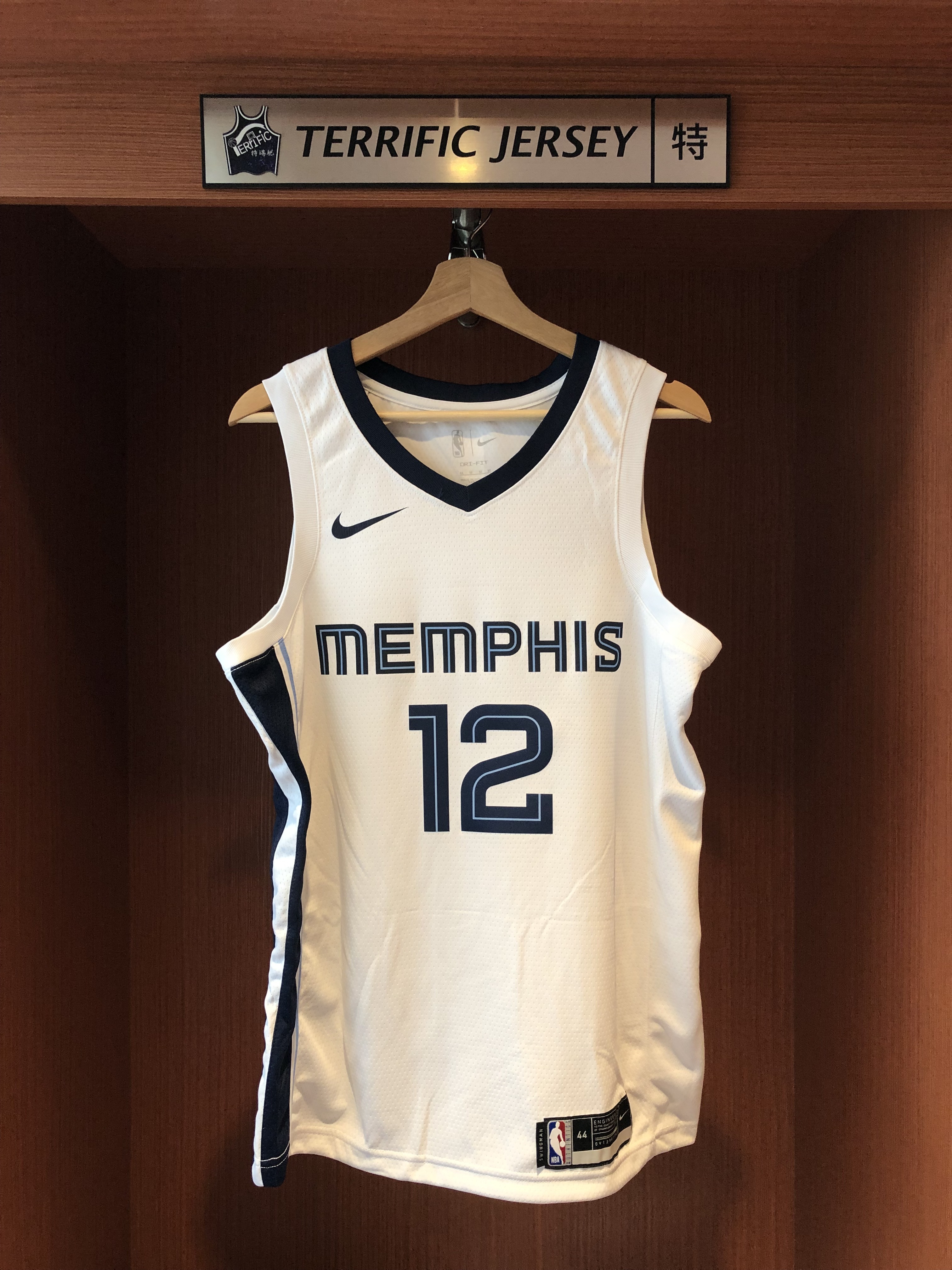 NBA球衣 Ja Morant 曼非斯灰熊白 Association Nike Swingman 球迷版 熱轉印 全新