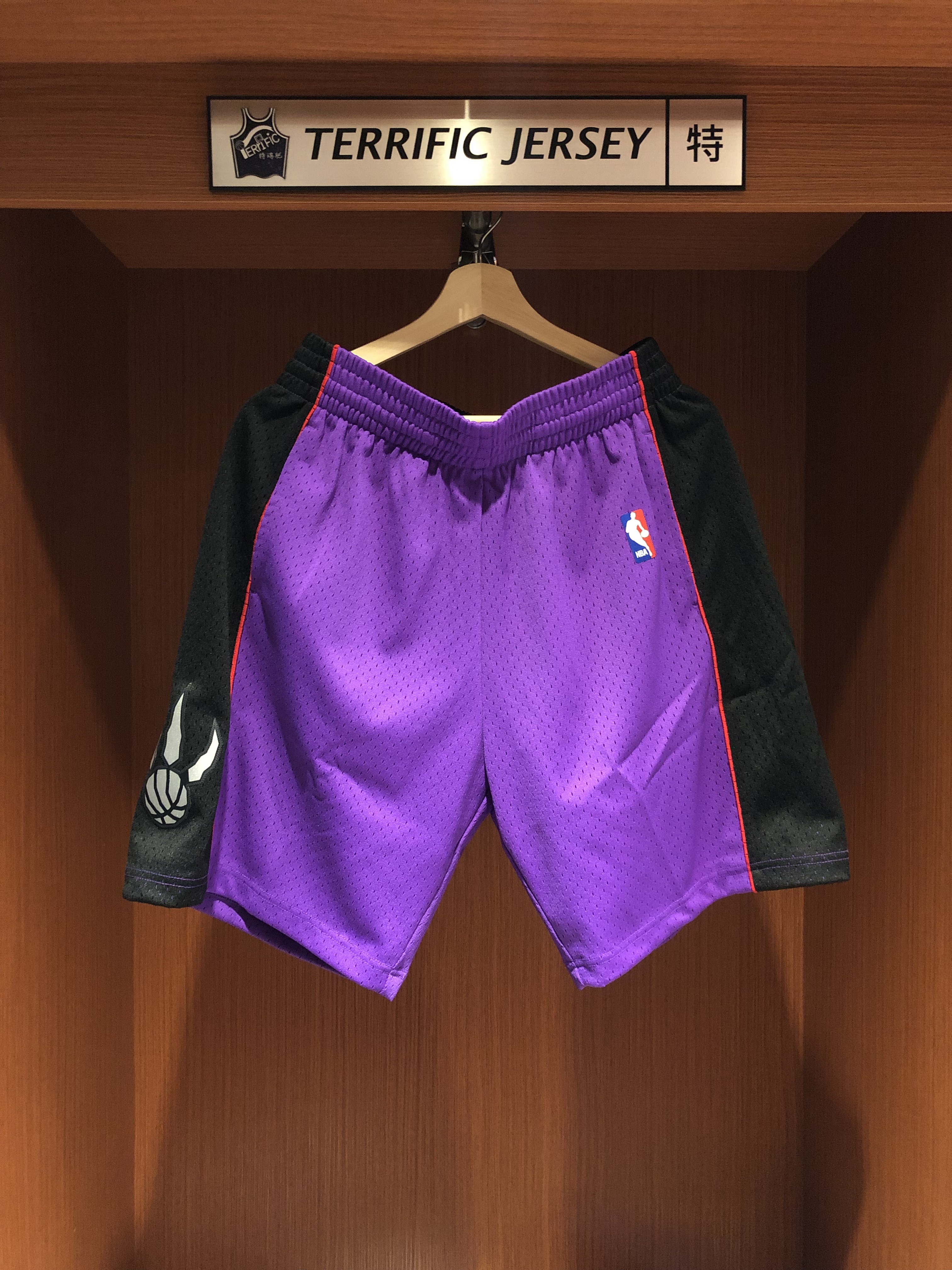 NBA球褲 Toronto Raptors 多倫多暴龍紫黑 灌籃大賽 M&N Swingman Shorts 球迷版 有口袋 全新