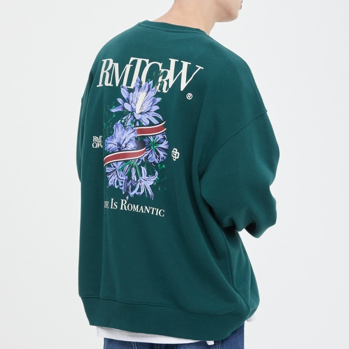 【ROMANTIC CROWN】22FW★ FLOWER RIBBON SWEAT SHIRT ROMANTIC CROWN】22FW☆ FLOWER RIBBON SWEAT SHIRT