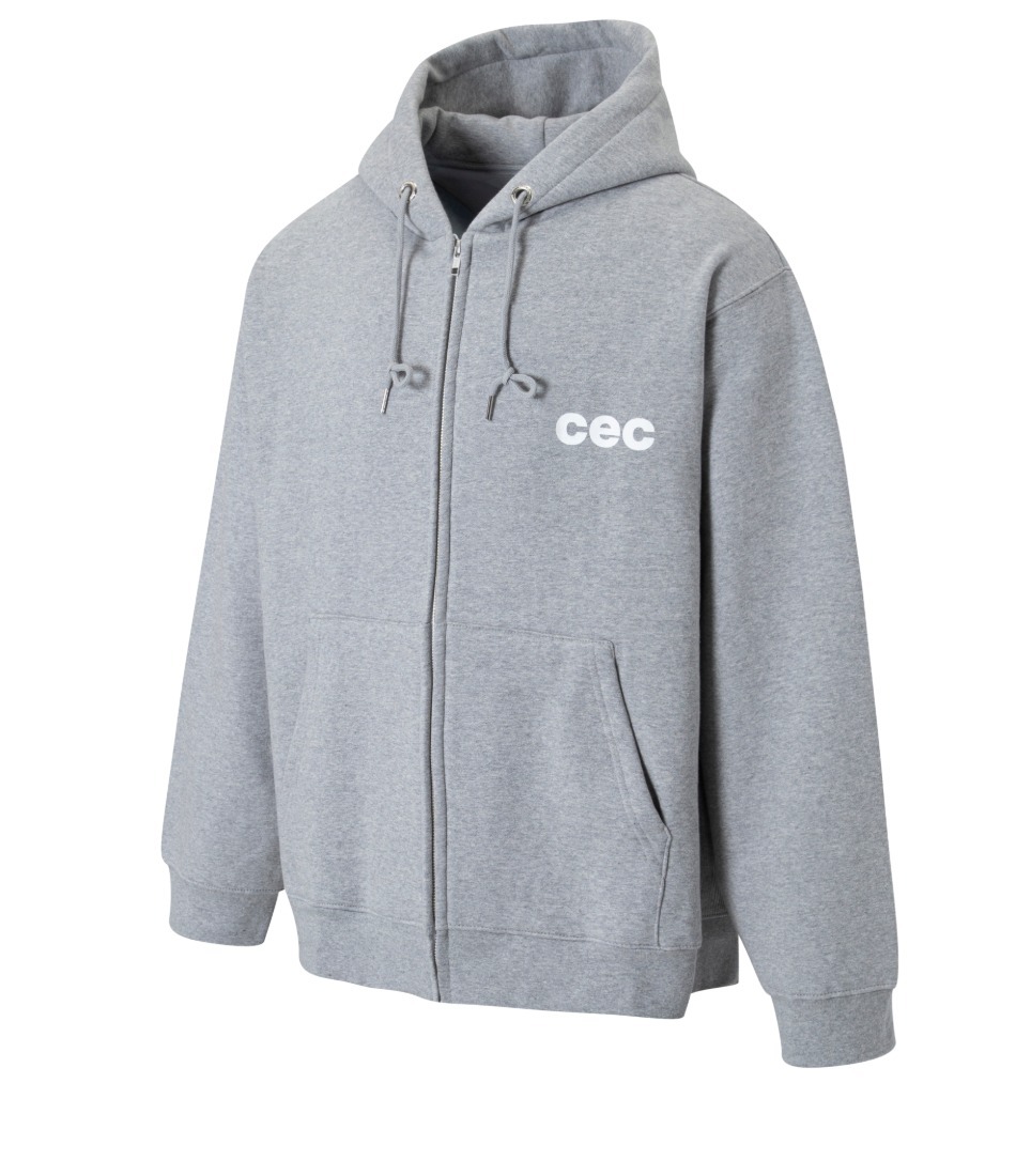 Chance Chance CEC ZIP-UP HOODIE - GRAY