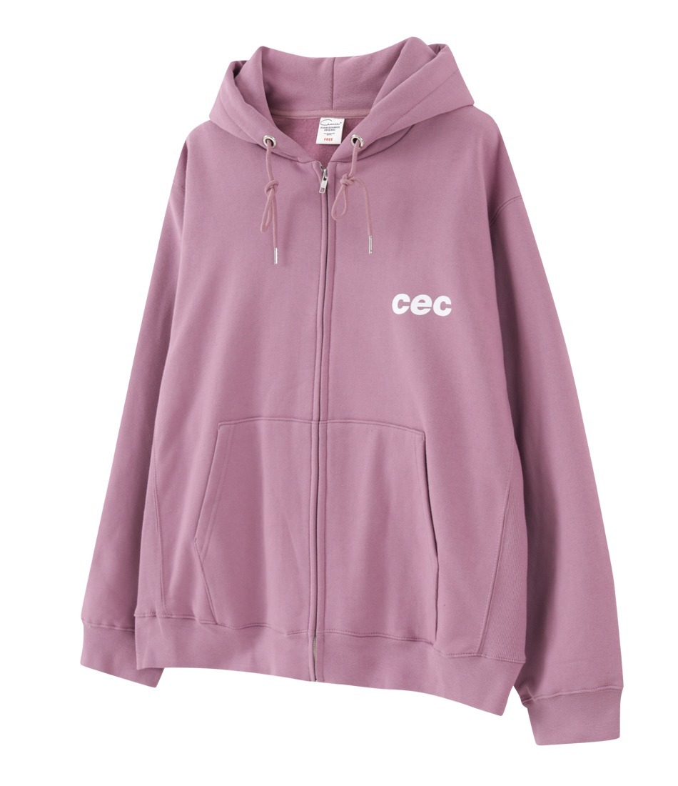 Chance Chance CEC ZIP-UP HOODIE - PINK