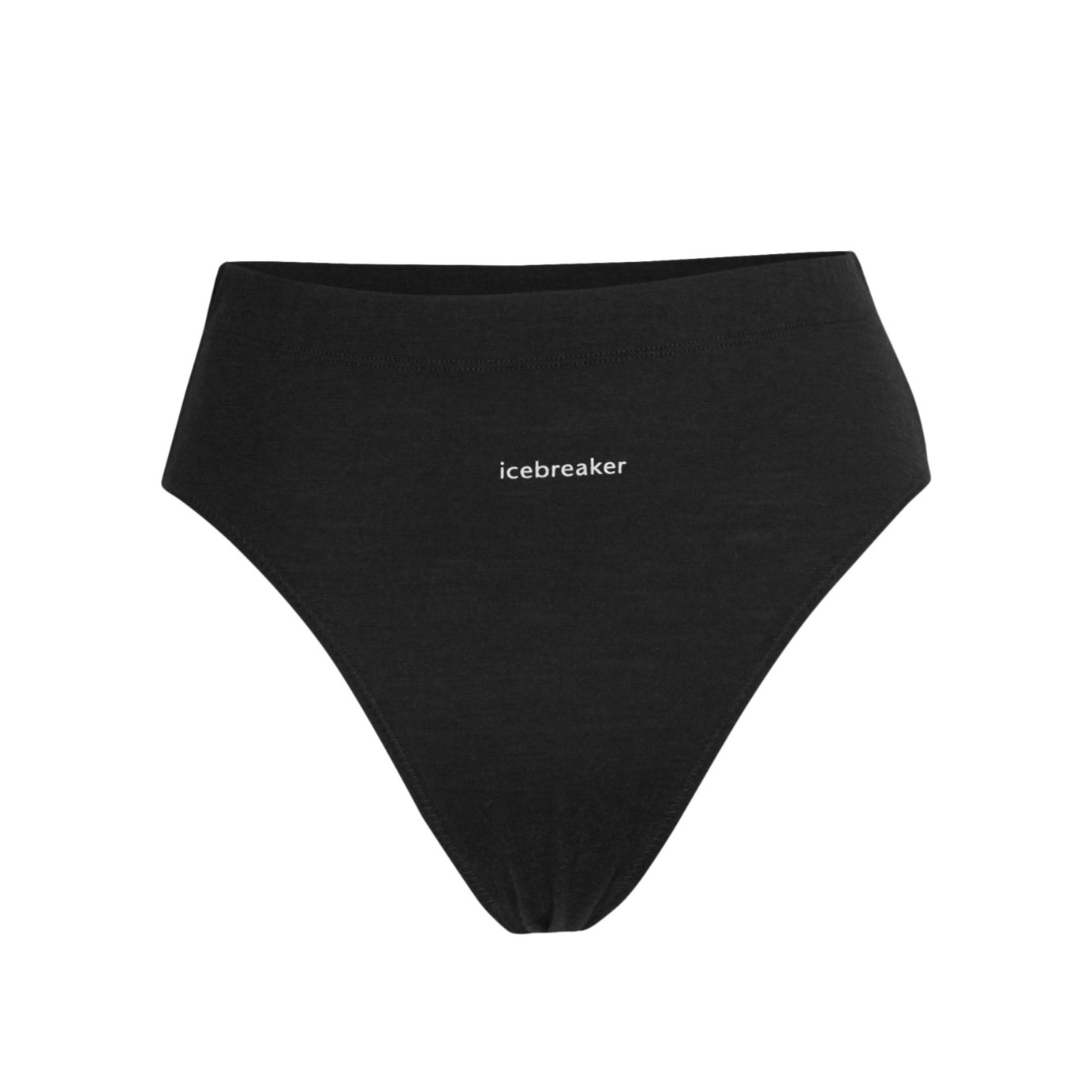 icebreaker Queens 女款 羊毛高叉三角內褲 - JN200 - 黑