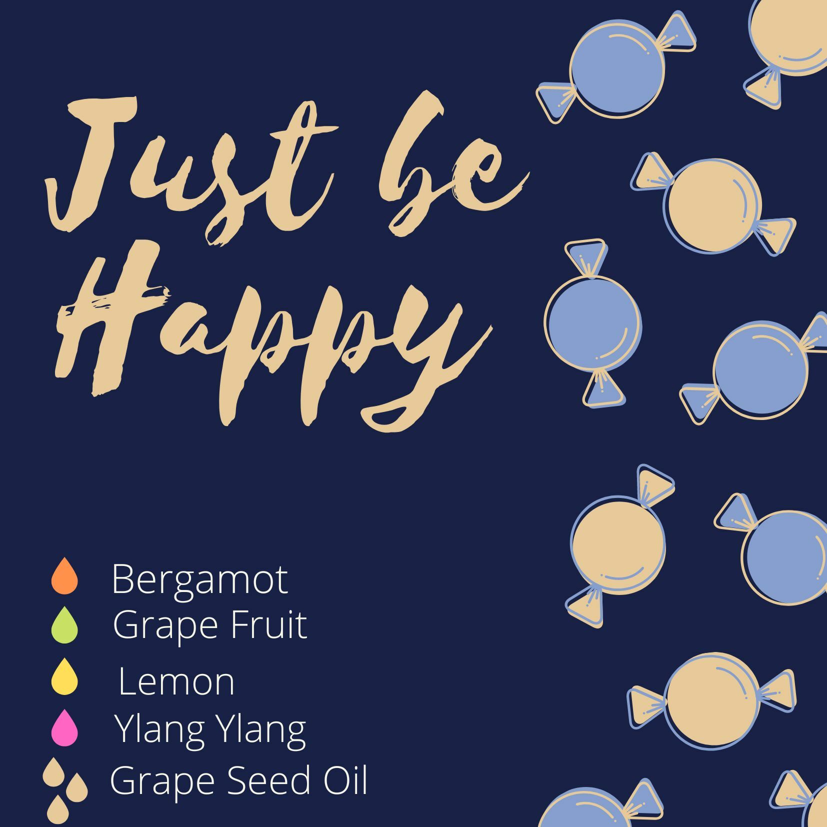 天然香薰紓緩按摩精油 - Just Be Happy