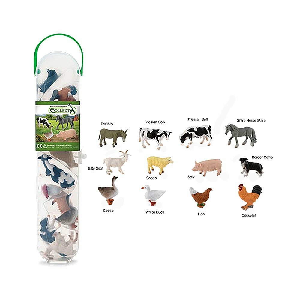 《 COLLECTA 》盒裝迷你農場動物