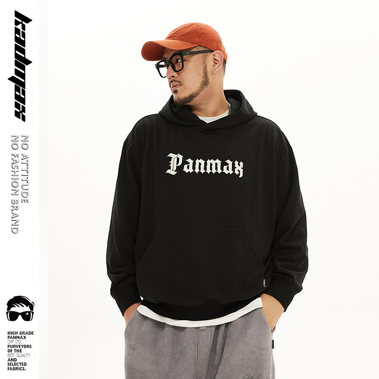 KADMAX大尺碼-潮牌長袖帽T〈BFWY0017〉