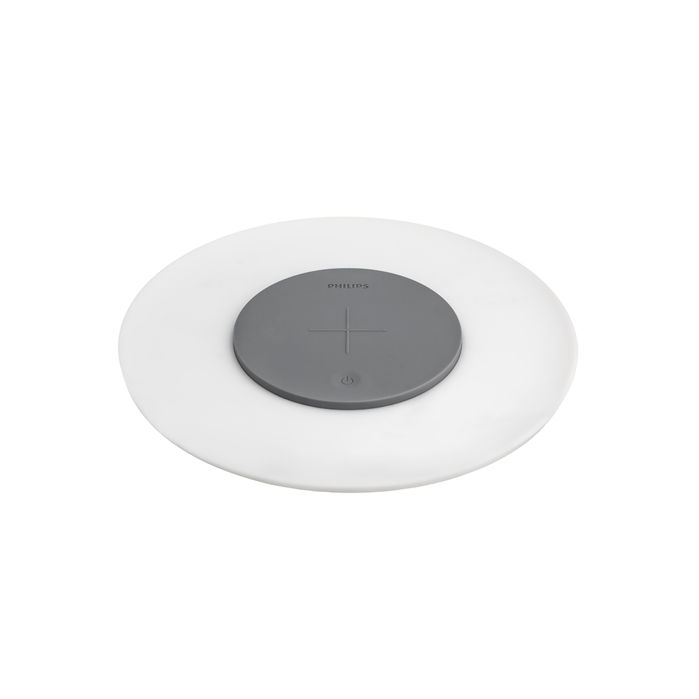 【飛利浦PHILIPS】LED無線充電小碟燈-白色/66134 PC001【原廠保固一年】無線充電盤 手機充電