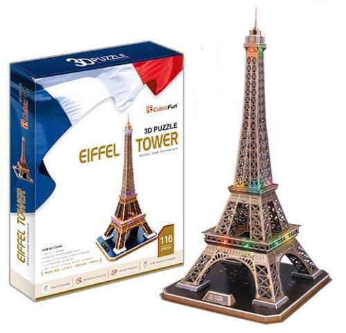 《 Cubic Fun 3D 立體拼圖 》精裝-埃菲爾鐵塔