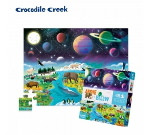 【 美國Crocodile Creek 】探索主題拼圖-探索地球宇宙