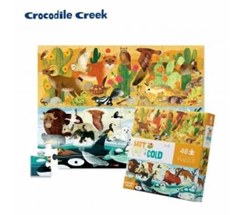 【 美國Crocodile Creek 】探索主題拼圖-沙漠冰河