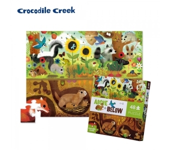 【 美國Crocodile Creek 】探索主題拼圖-探索庭院