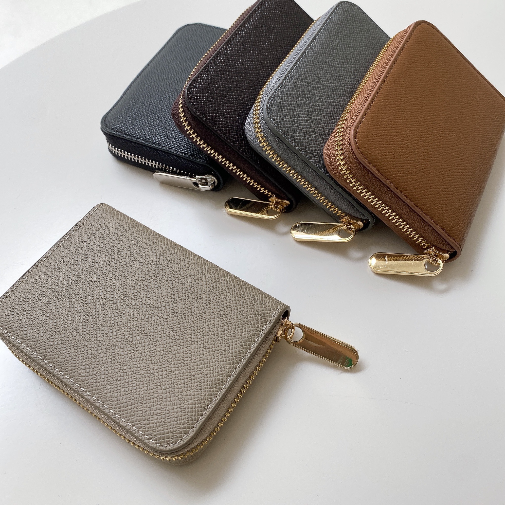 十字紋防刮零錢包/五色