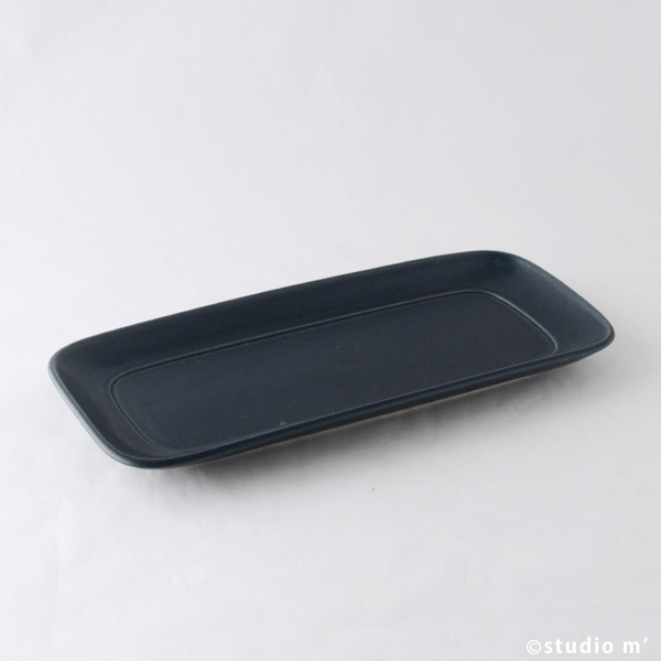 STUDIO M' -ESSEN長角皿L 深藍