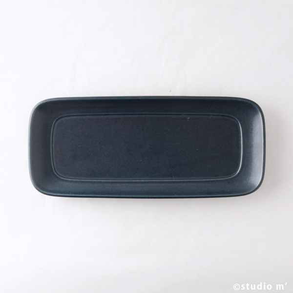 STUDIO M' -ESSEN長角皿L 深藍
