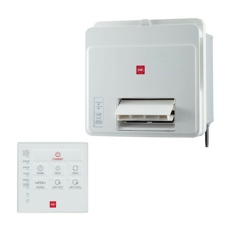 KDK   23BWDBH‧窗口式浴室寶‧纖巧型‧1400W‧無線遙控‧香港行貨,原廠1年保養‧