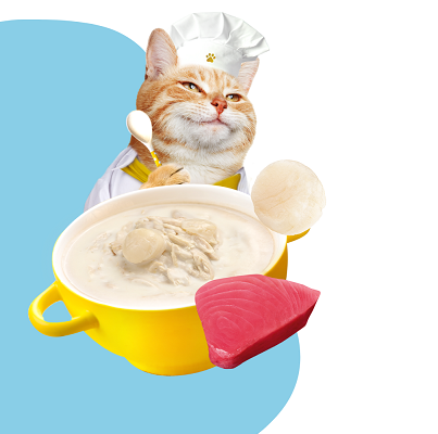 泰國Moochie 貓 濃湯系列 吞拿魚+扇貝 40g【原盒16包】