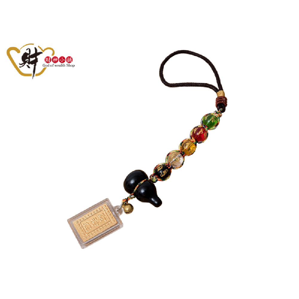 【財神小舖】六字箴言福氣發財(直直賺)吊飾(8mm)(含開光)