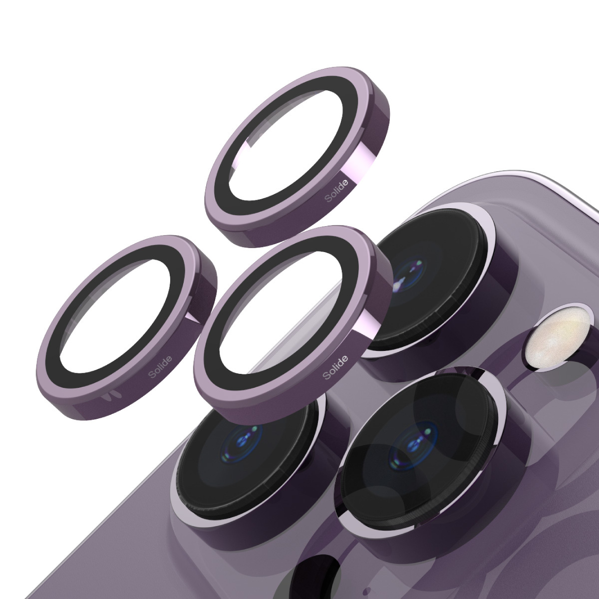 iPhone 14 Pro / iPhone 14 Pro Max 三鏡頭 不鏽鋼 頂級藍寶石鏡頭貼 鏡頭保護貼 GIA鑑定認證