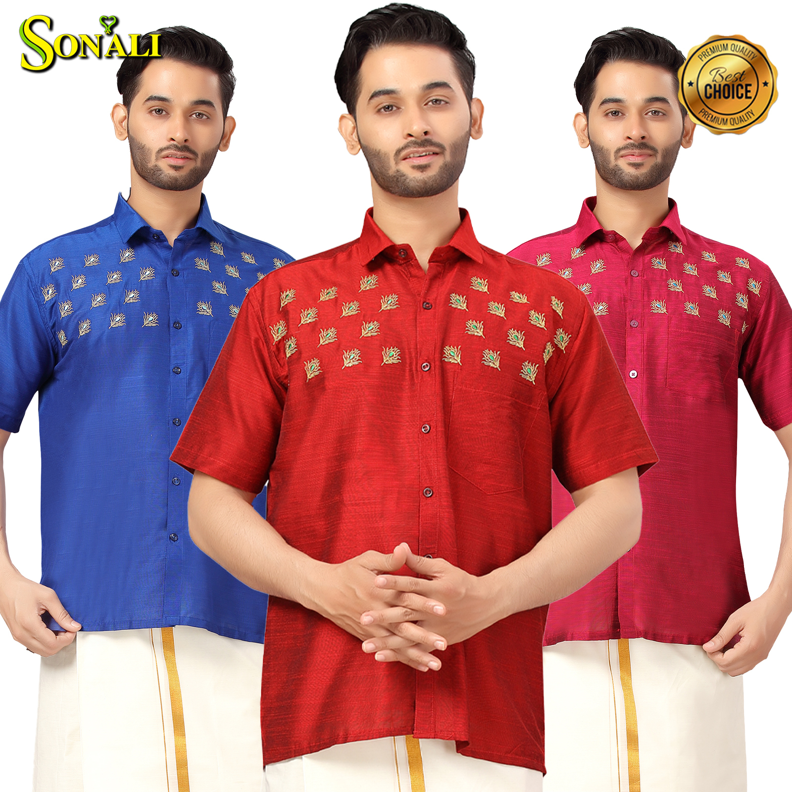 Sonali Premier Quality Men's Shirt Collections | Koleksi Baju Lelaki - Q1791A/Q1791B/Q1791C