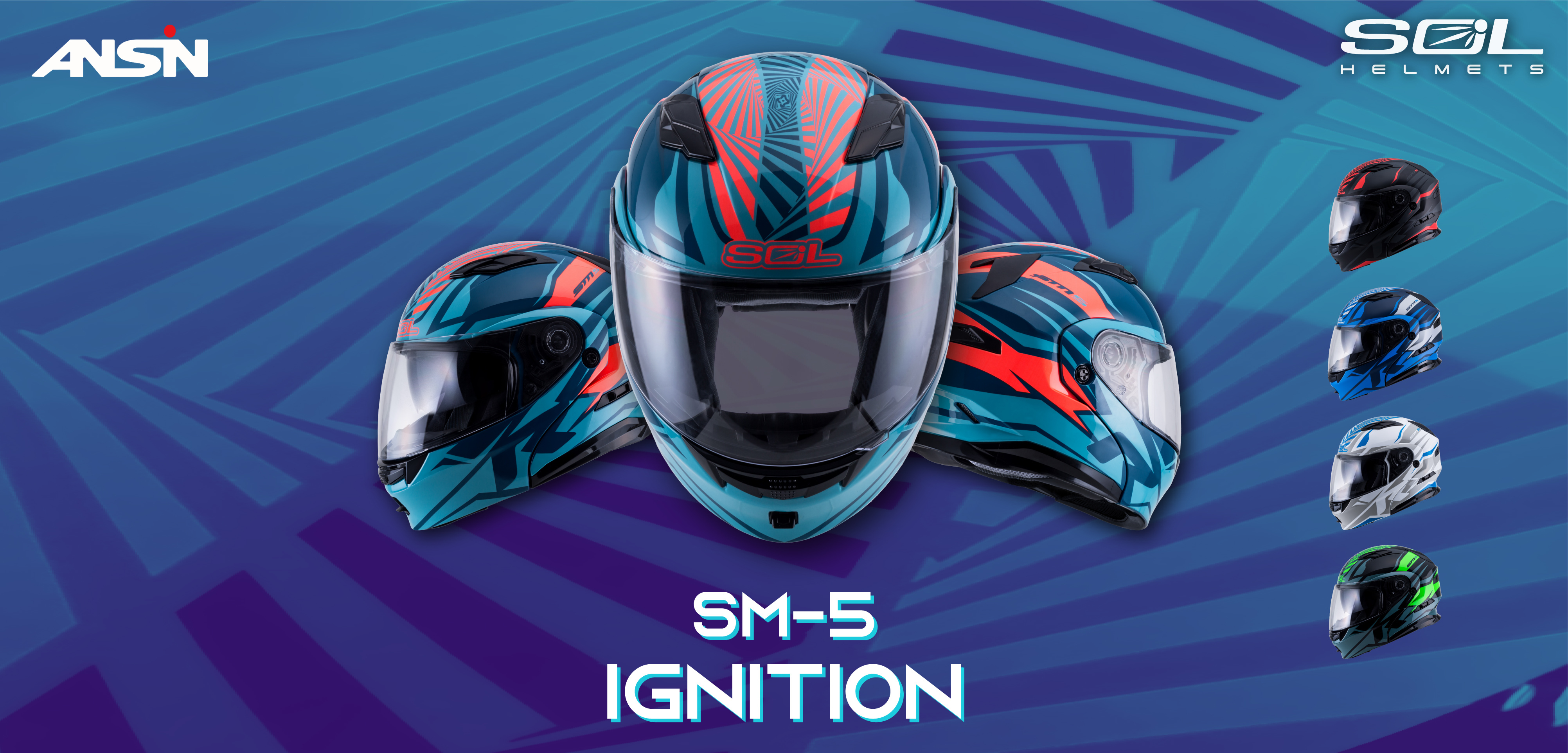 SOL SM5 SM-5 IGNITION 幻象 可掀式安全帽 可樂帽 全罩 汽水帽