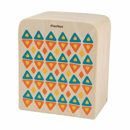 《 泰國 Plantoys  》木作兒童樂器-方形木箱鼓