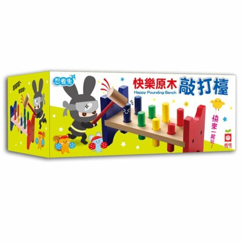 《 幼福文化 》忍者兔快樂原木敲打檯