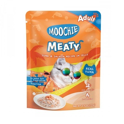 泰國Moochie 貓 Meaty系列 三文魚 70g【原盒12包】