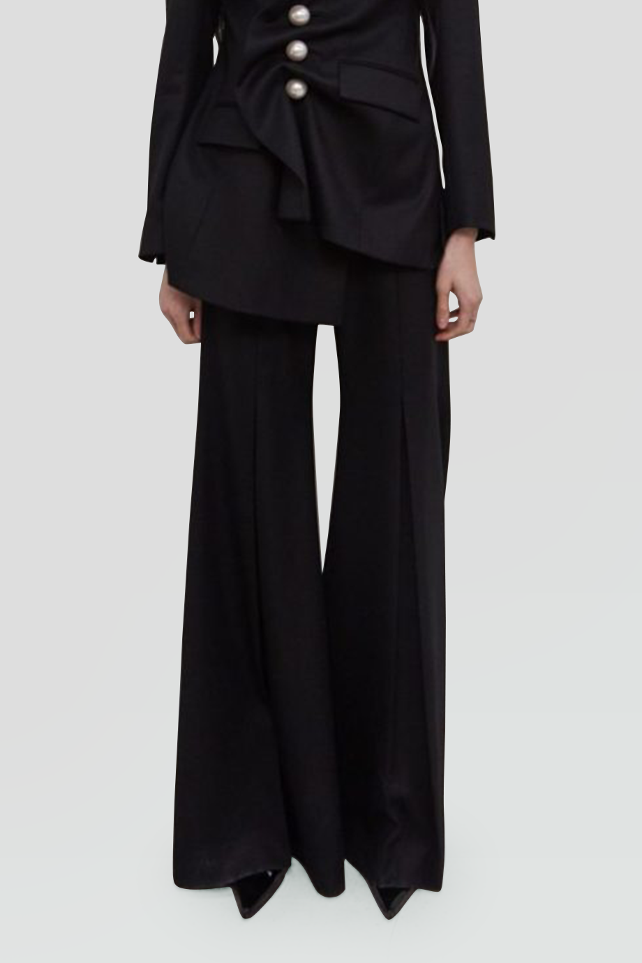 KIMHEKIM｜VENUS 高腰開衩落地喇叭褲