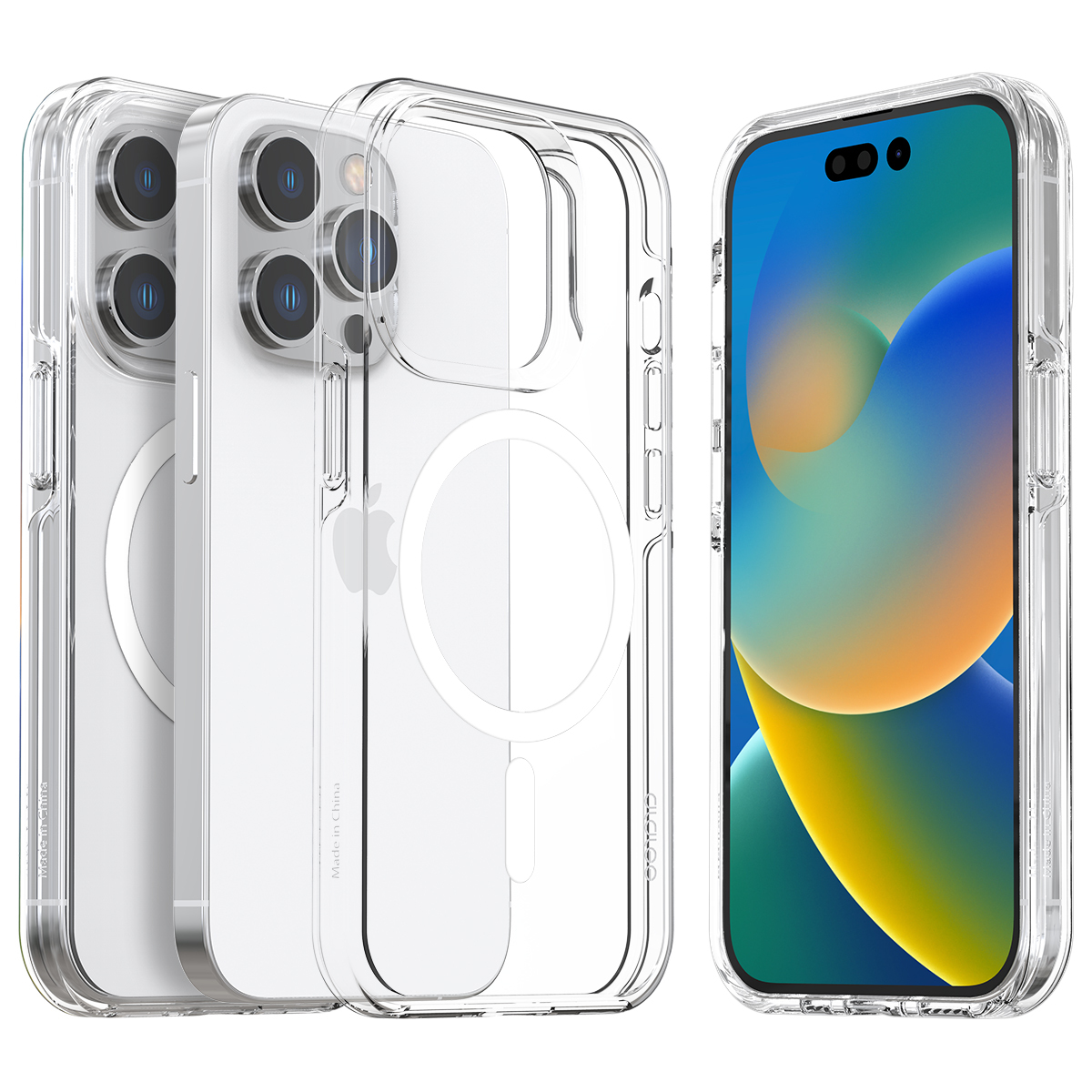 iPhone 14 Pro-araree Duple MagSafe 全透明混合結構防撞殼