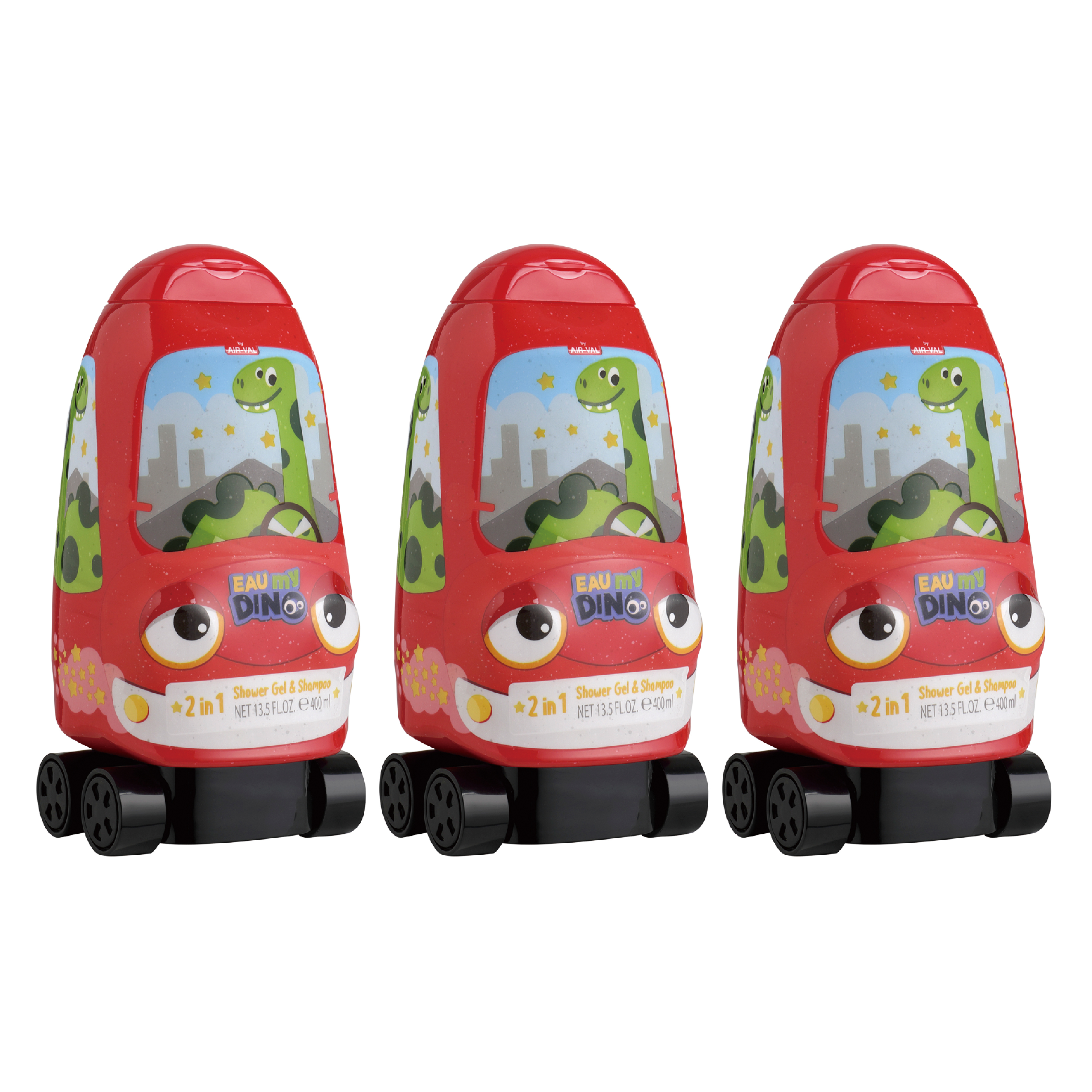 【GISH Beauty】 Eau My Dino 淘氣龍龍 2合1沐浴洗髮精  3入