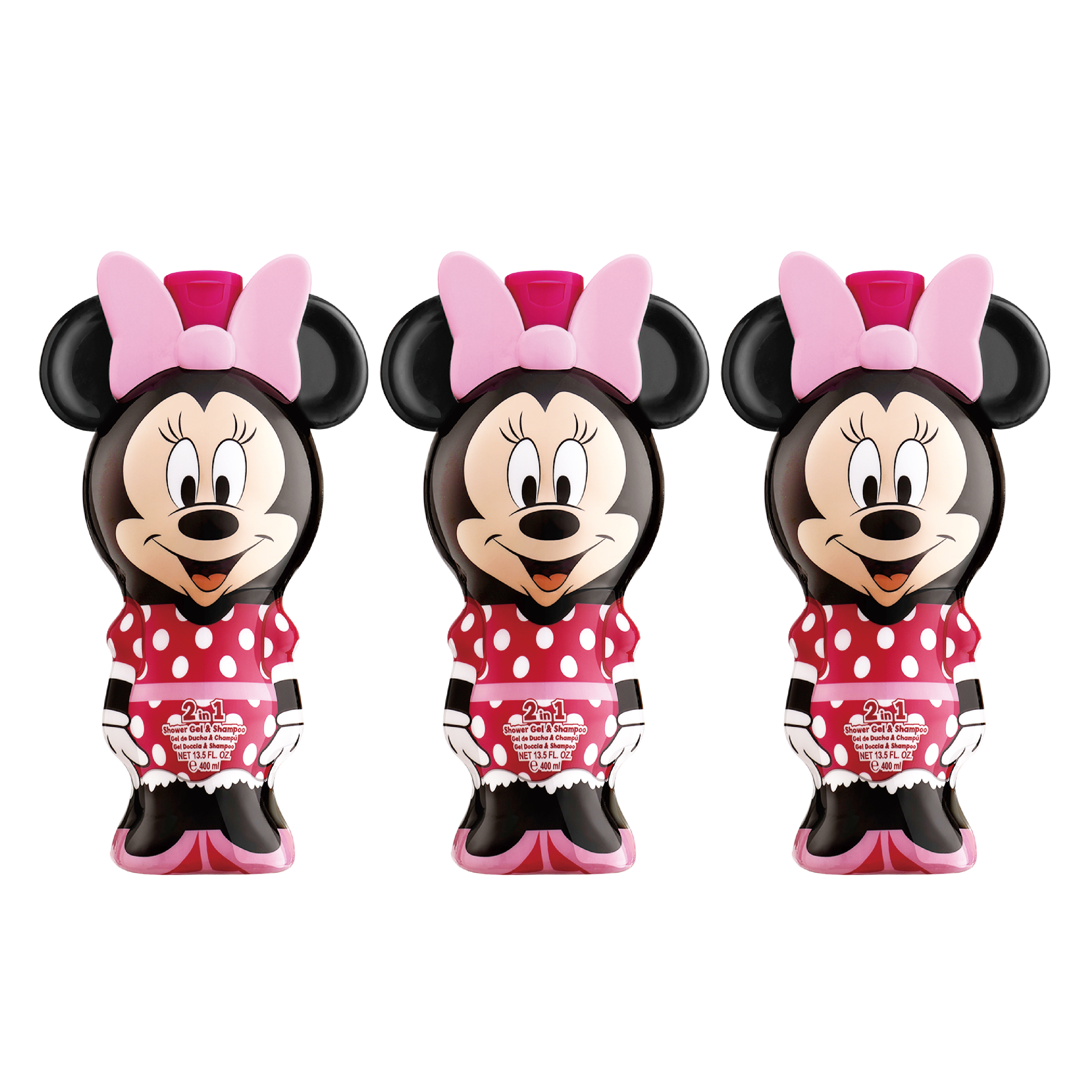 【GISH Beauty】 Disney 米妮 2合1 沐浴洗髮精 3入