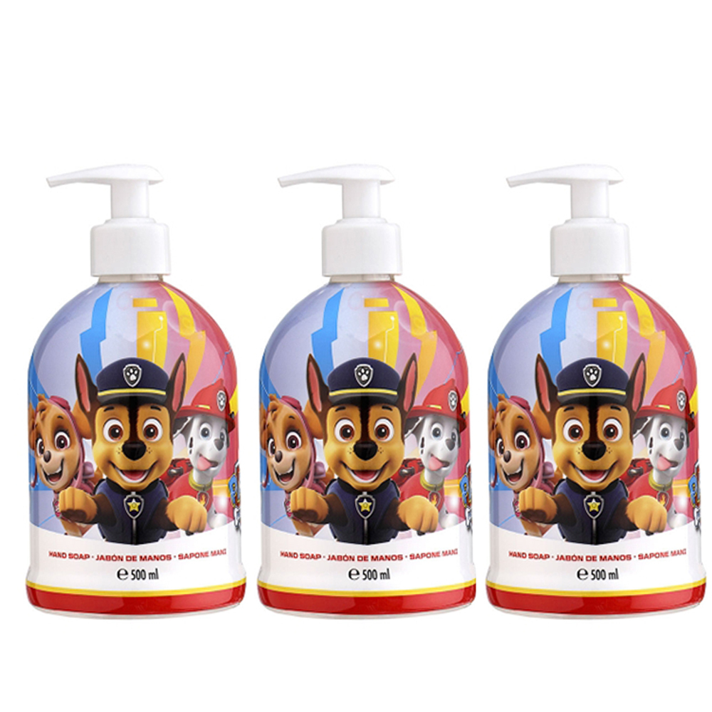 【GISH Beauty】Paw Patrol 汪汪隊 西班牙溫和防護洗手液體皂 3入