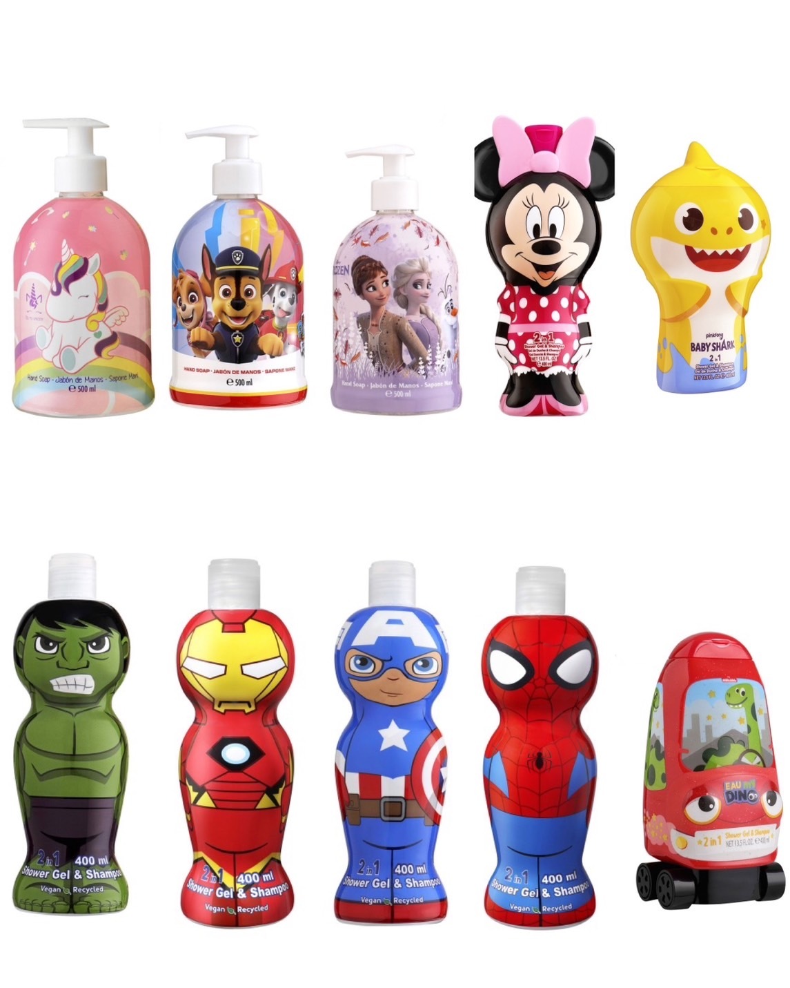 【GISH Beauty】可愛卡通漫威人物沐浴洗髮洗手乳