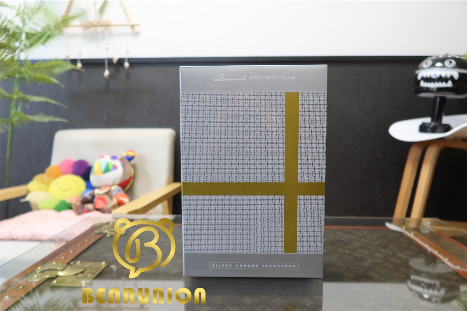 🥇現貨🥇Bearbrick 400% 100% MEDICOM PLUS SLIVER GOLD