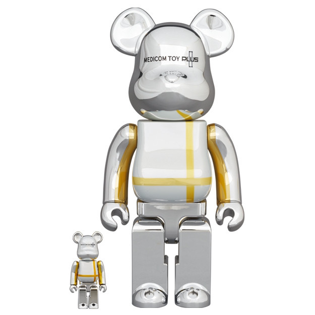 🥇現貨🥇Bearbrick 400% 100% MEDICOM PLUS SLIVER GOLD