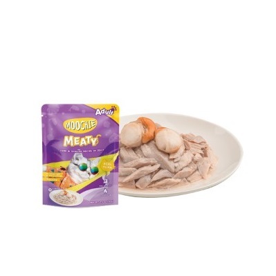 泰國Moochie 貓 Meaty系列 吞拿魚+扇貝 70g【原盒12包】