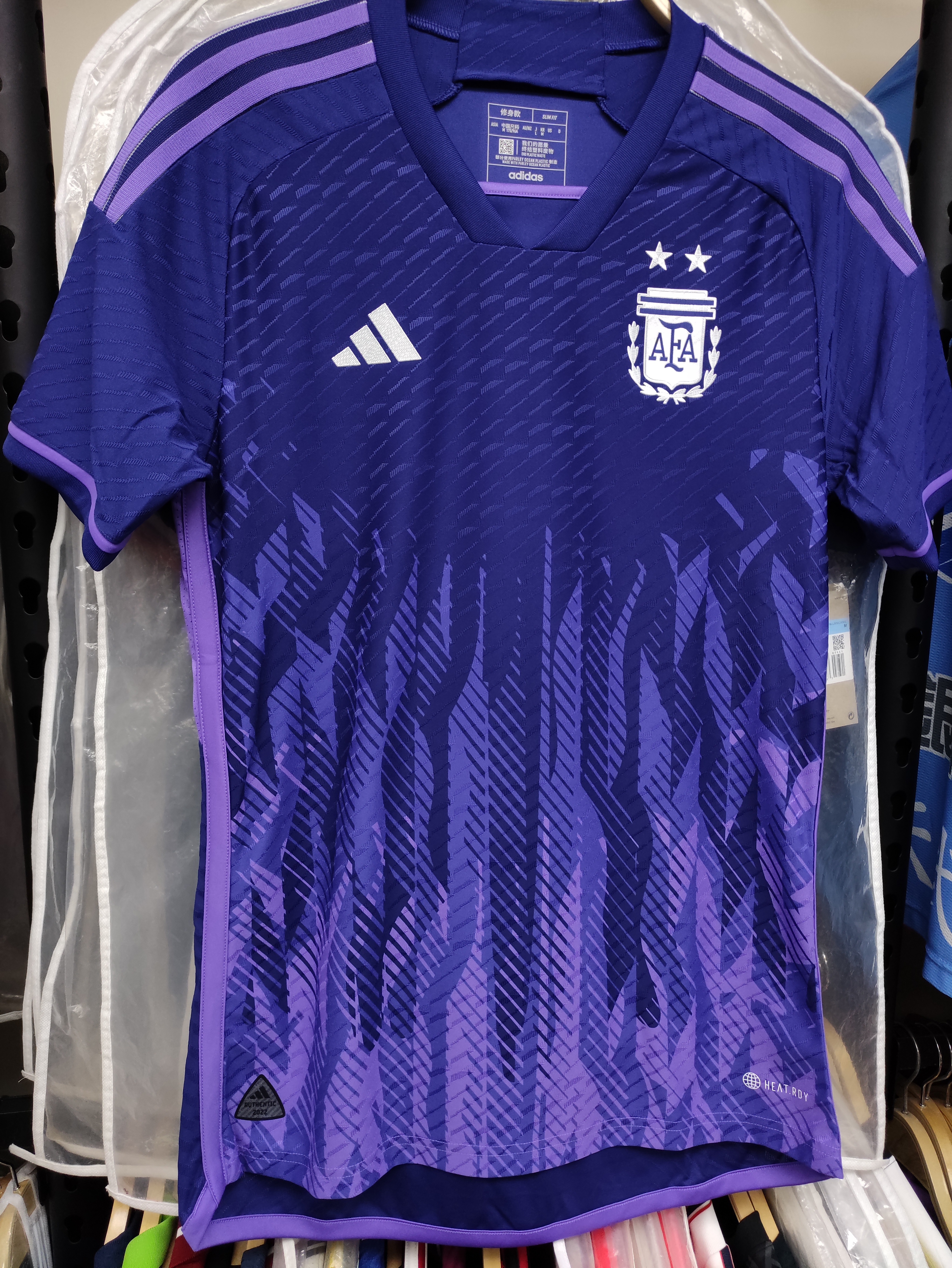 2022世界杯阿根廷國家隊作客美斯球員版球衣