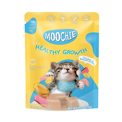 泰國Moochie 貓 海鮮系列 吞拿魚濕糧(成長配方) 70g【原盒12包】
