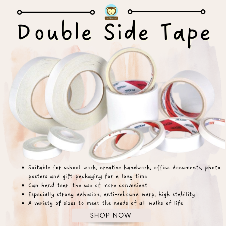 Monkey Home Double Side Tape - Length 9 yards