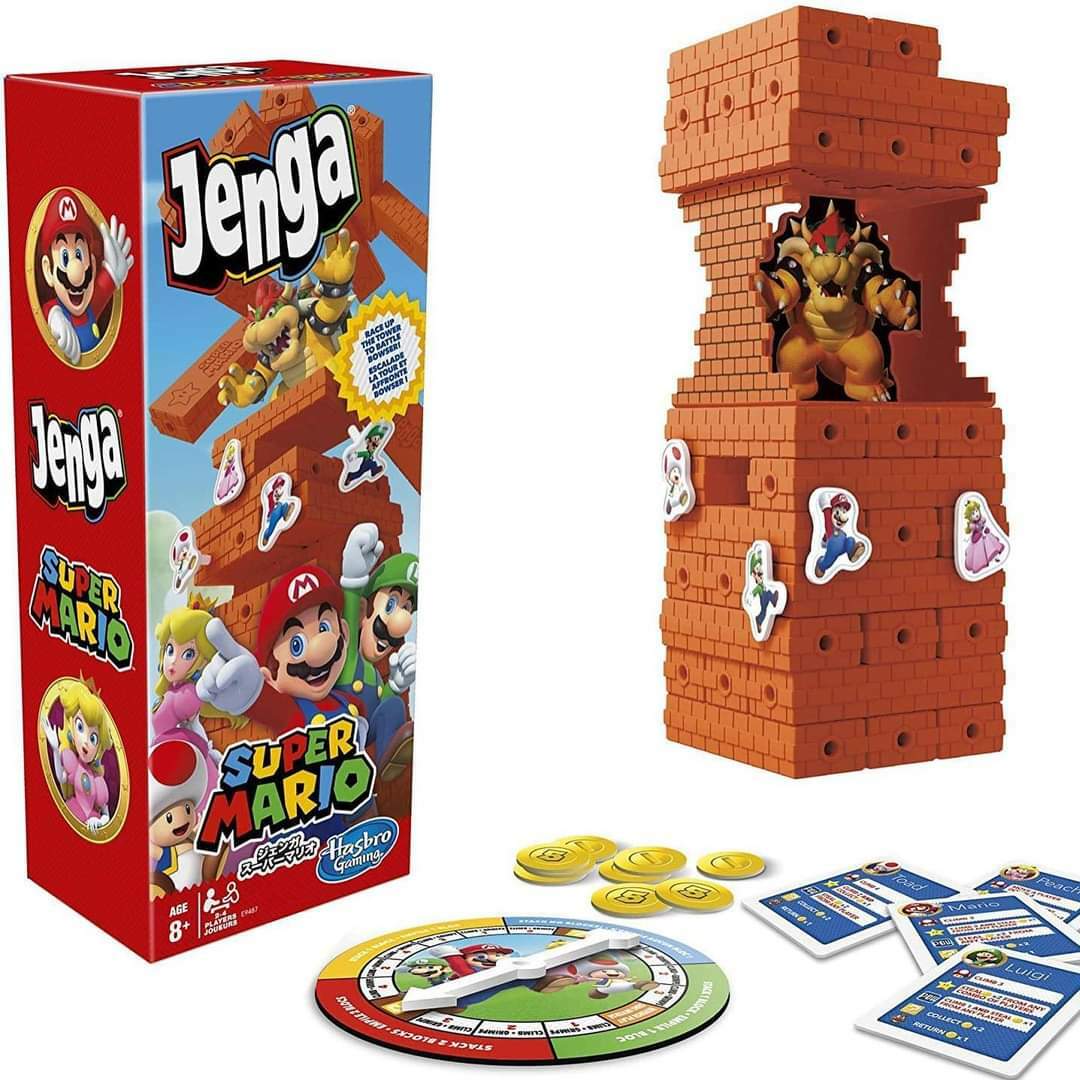 Jenga層層疊超級瑪利歐版