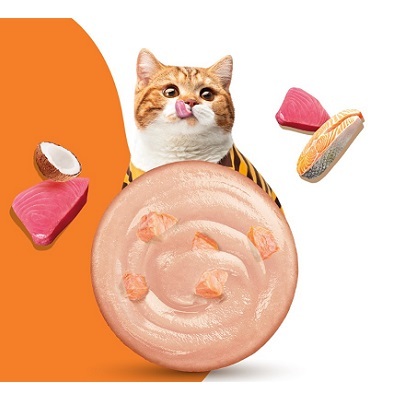 泰國Moochie 貓 海鮮系列 吞拿魚三文魚肉醬 70g【原盒12包】