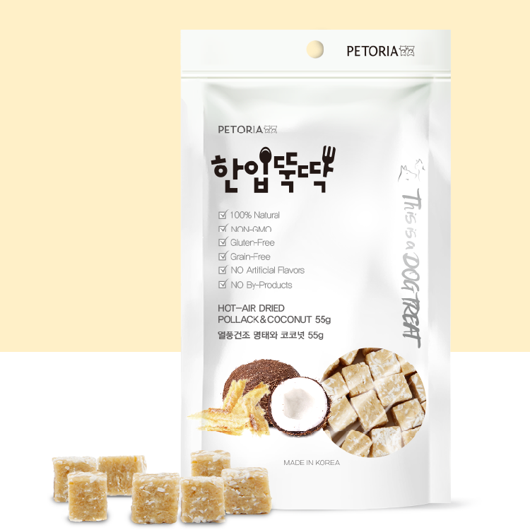 Petoria 風乾黃鱈魚椰子脆脆粒 55g