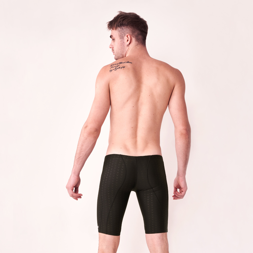 MAR-2140110 大男競賽型馬褲 - 魚鱗(黑)