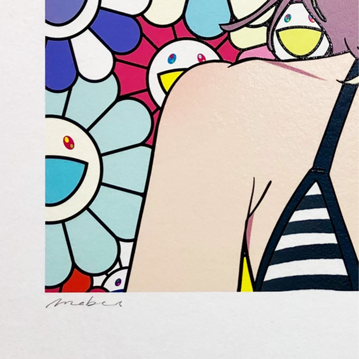 mebae × 村上隆Takashi Murakami - smile_01 w M.F 版畫