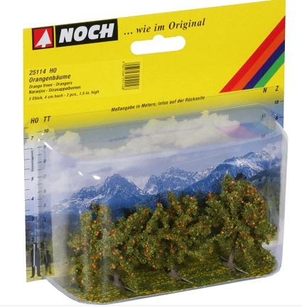 Noch 25114  HO規 Orange Trees 橘子果樹 (3入)