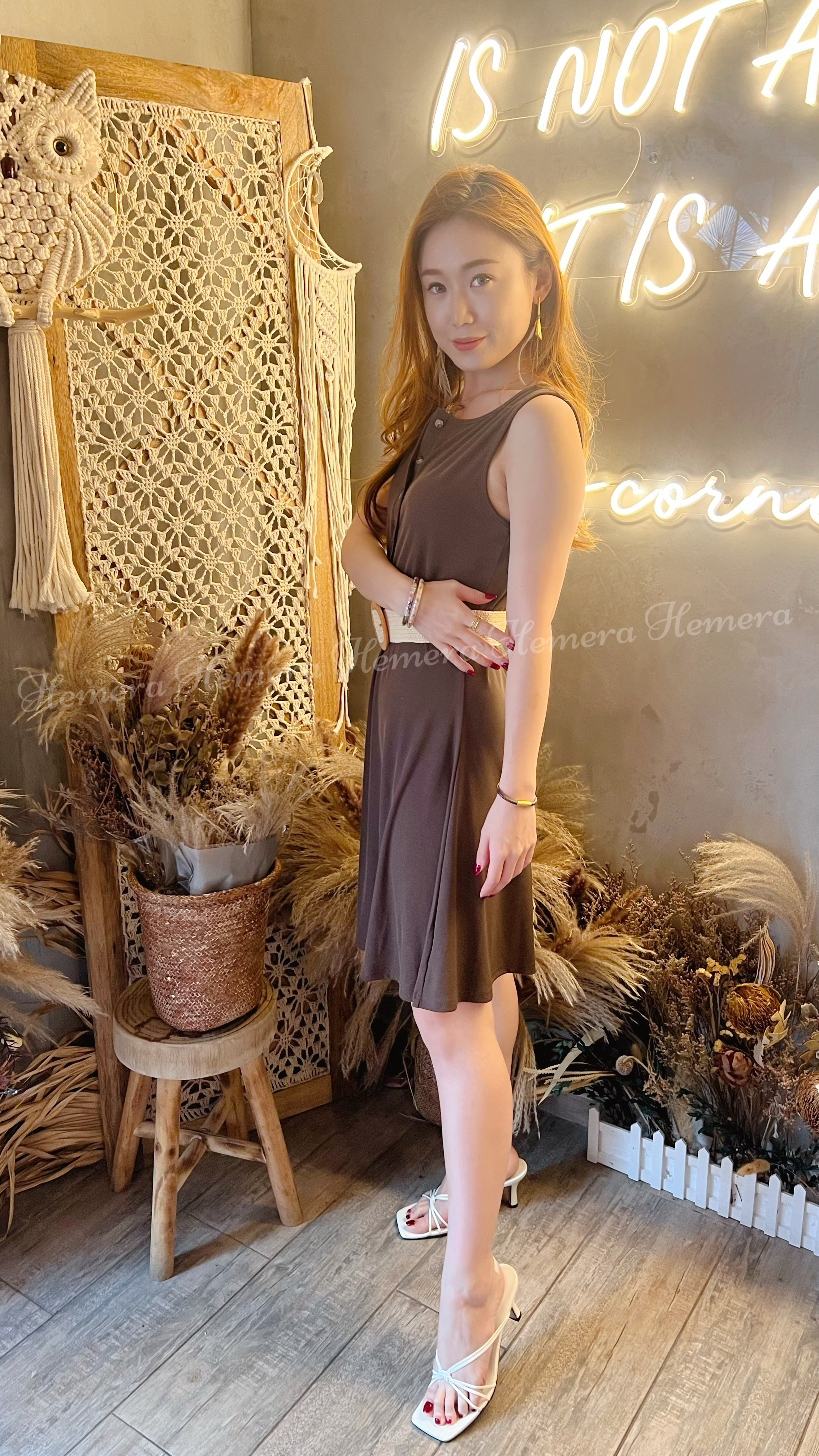 Casual A-line Cutting Dress DR22S0944